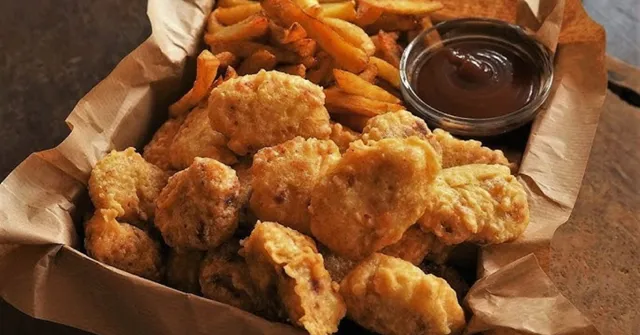 Dream Station's live food station offerings: Chicken nugget