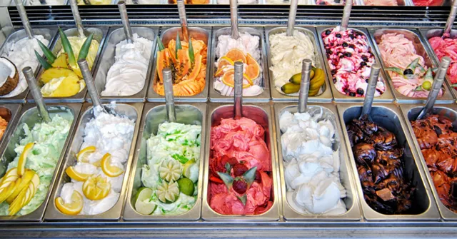 Dream Station's live food station offerings: Gelato ice cream