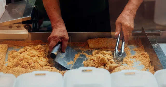 Dream Station's live food station offerings: Muah Chee