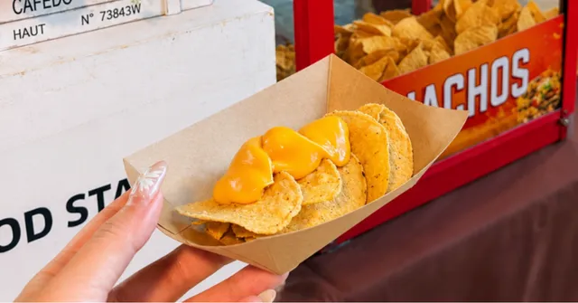Dream Station's live food station offerings: Nachos