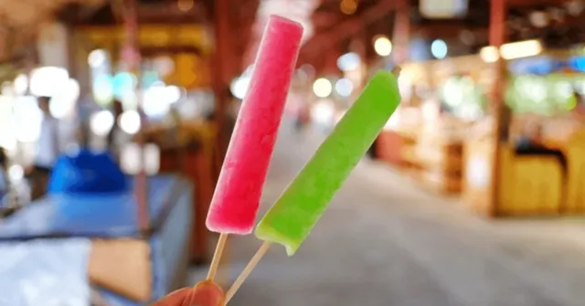 Dream Station's live food station offerings: Thai Ice popsicle