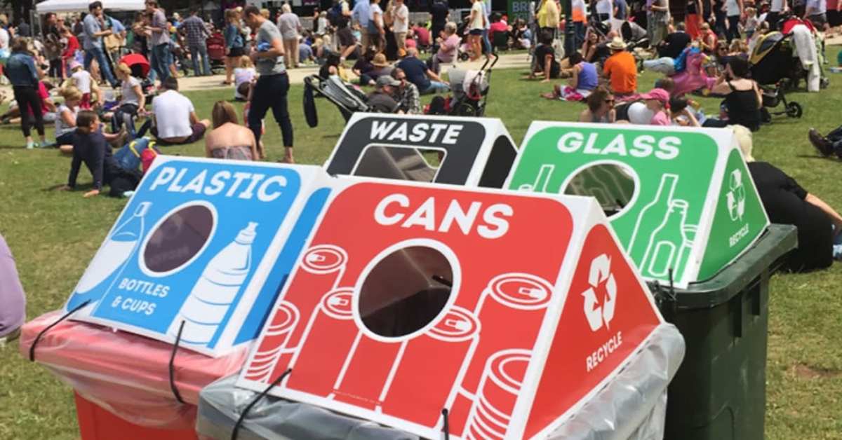 Set up clearly labeled disposal stations