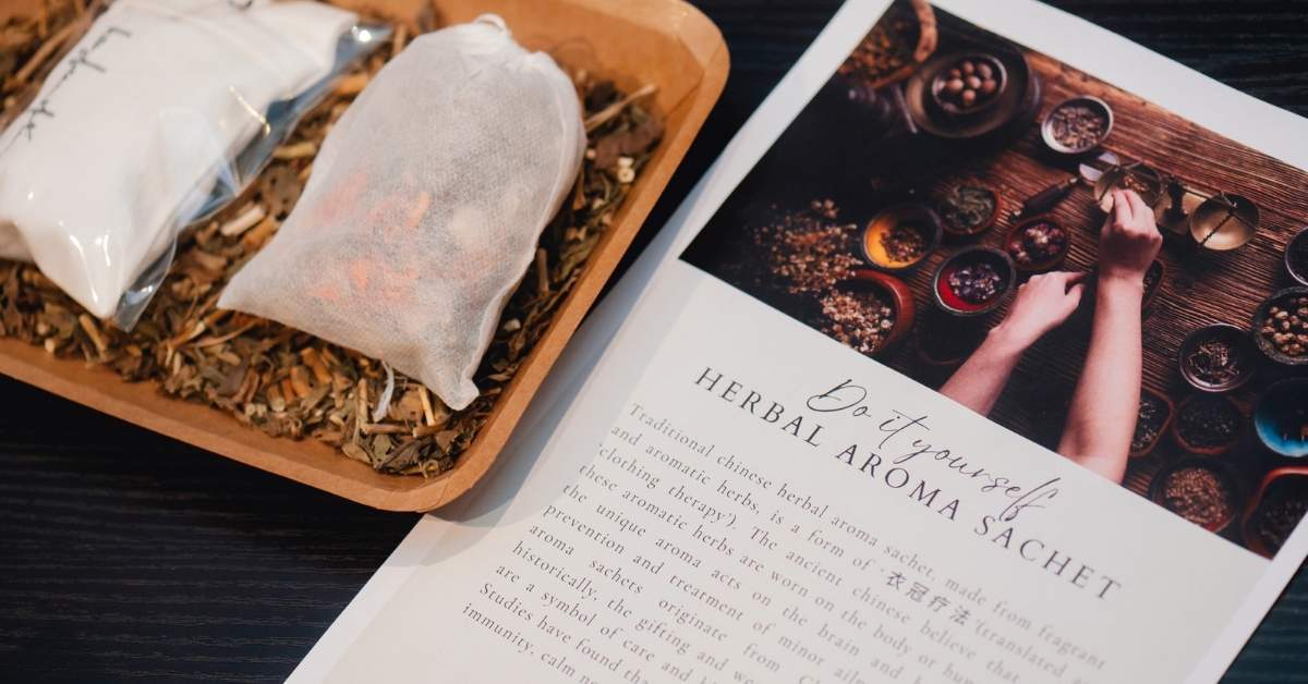 Dream Station's herbal sachet DIY station