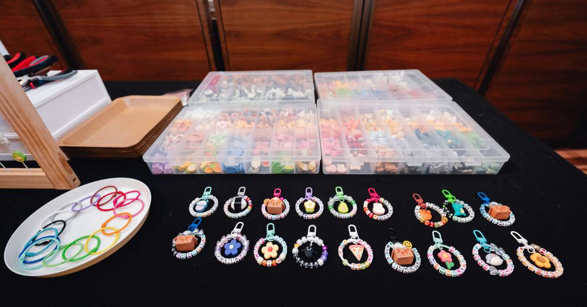 Dream Station's keychain making workshop