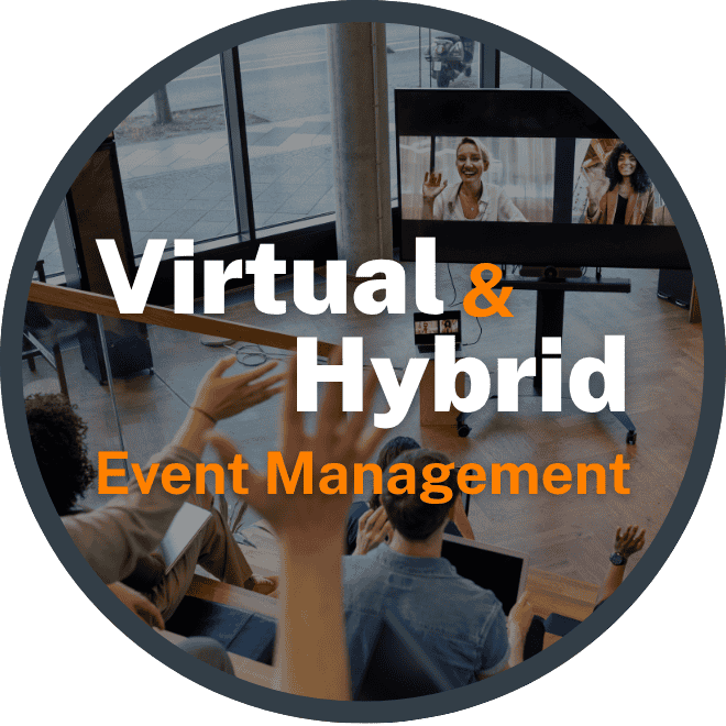 Virtual and hybrid event management services