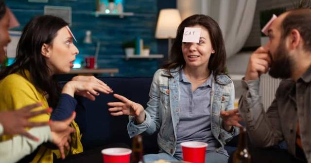 Dinner and dance games: "Who Am I" Challenge