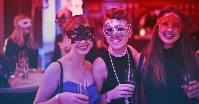 Masquerade-Themed Dinner And Dance