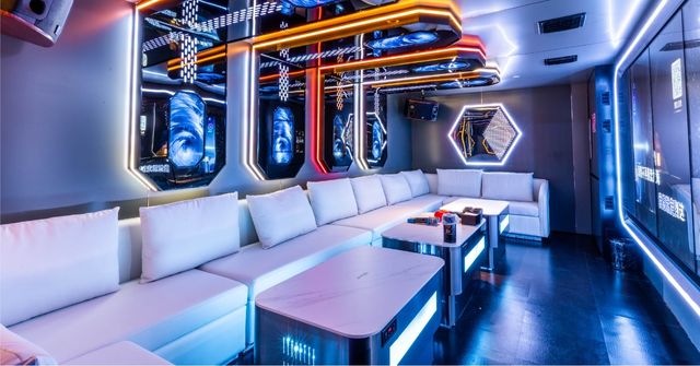 Private karaoke dinner and dance party room at Have Fun Karaoke