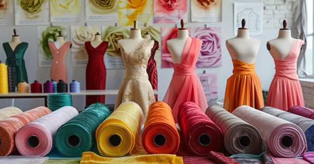 Fabrics and colors for dinner and dance outfit