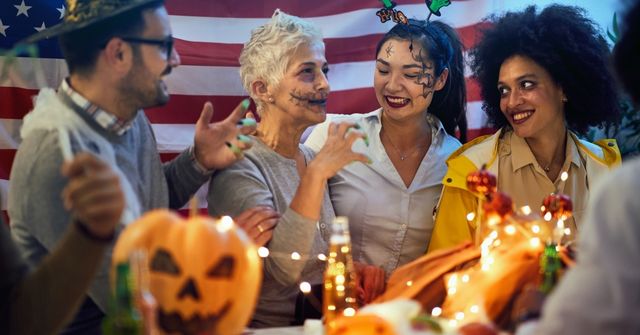 A group of employees are enjoying the treat after their bake off challenge