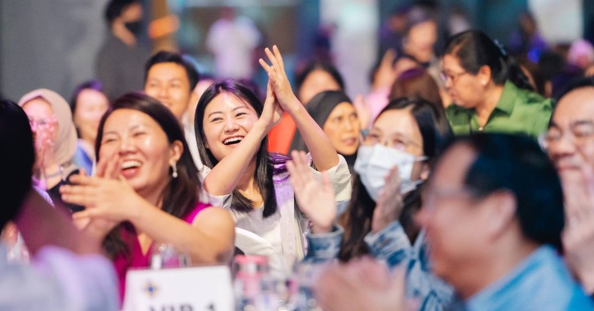 A happy moment of event participants captured by our event photography service. 