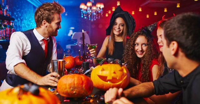 Participants enjoy a well-chosen Halloween party venue