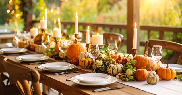 Knowing how to host Thanksgiving also means how to decor the table