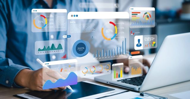 A man is analysing data collected after his Halloween event