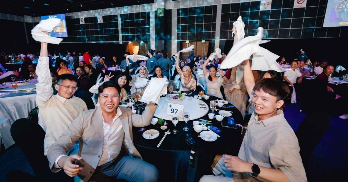 A company dinner and dance event