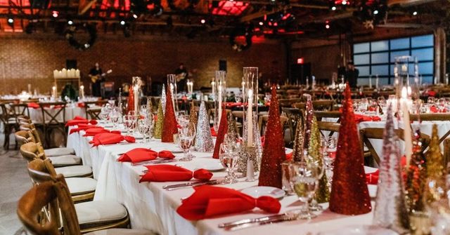 An overview of a work Christmas party venue