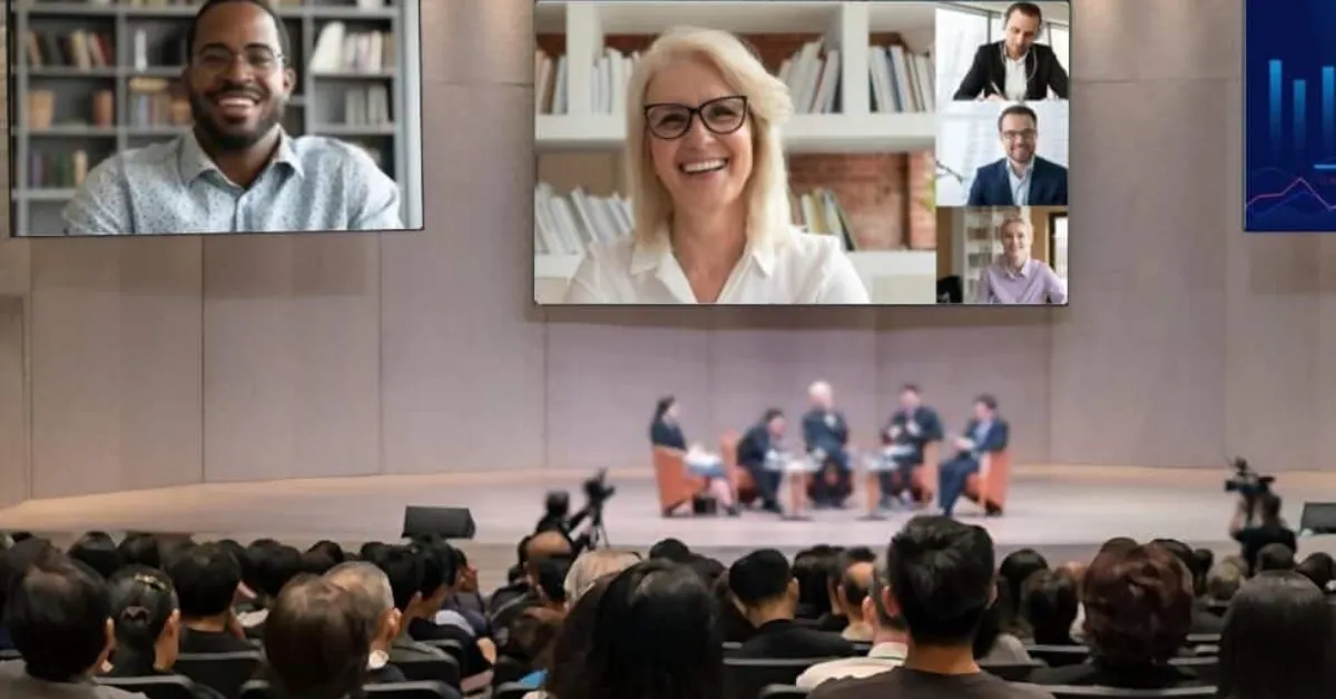 One of conference types: Hybrid conferences