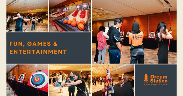 Collage of fun and interactive fringe activities