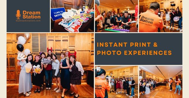 Collage of photobooth fringe activities