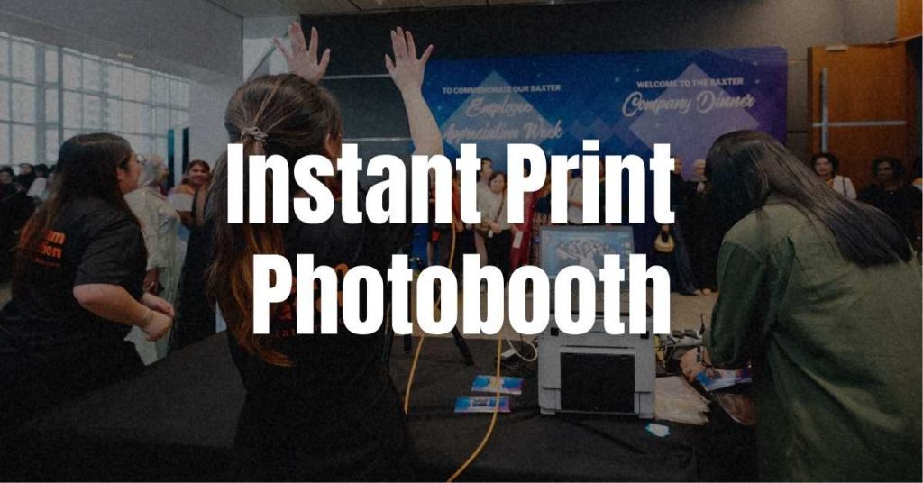 Service banner: Instant print photobooth