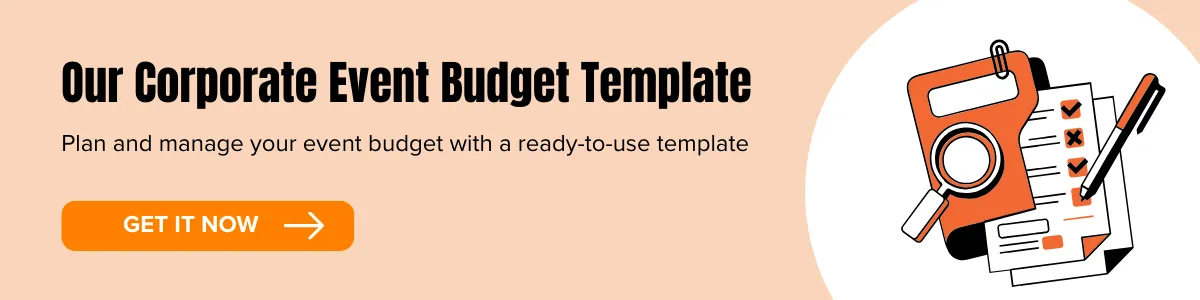 Banner to download Dream Station’s corporate event budget