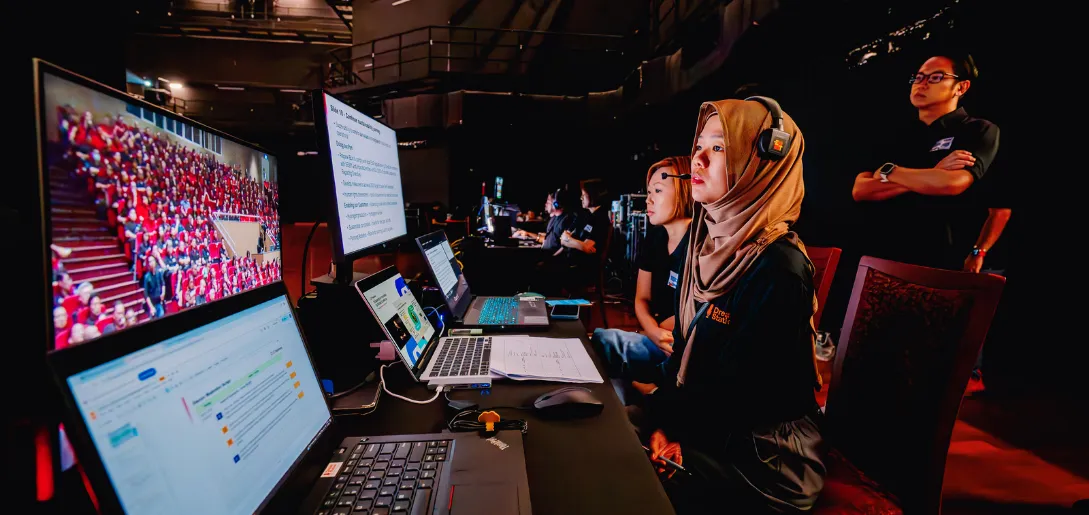 Dream Station team is managing a client's corporate event