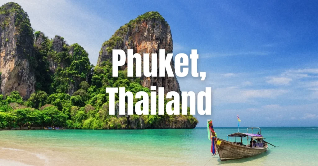Banner introducing Phuket (Thailand) as a company offsite destination