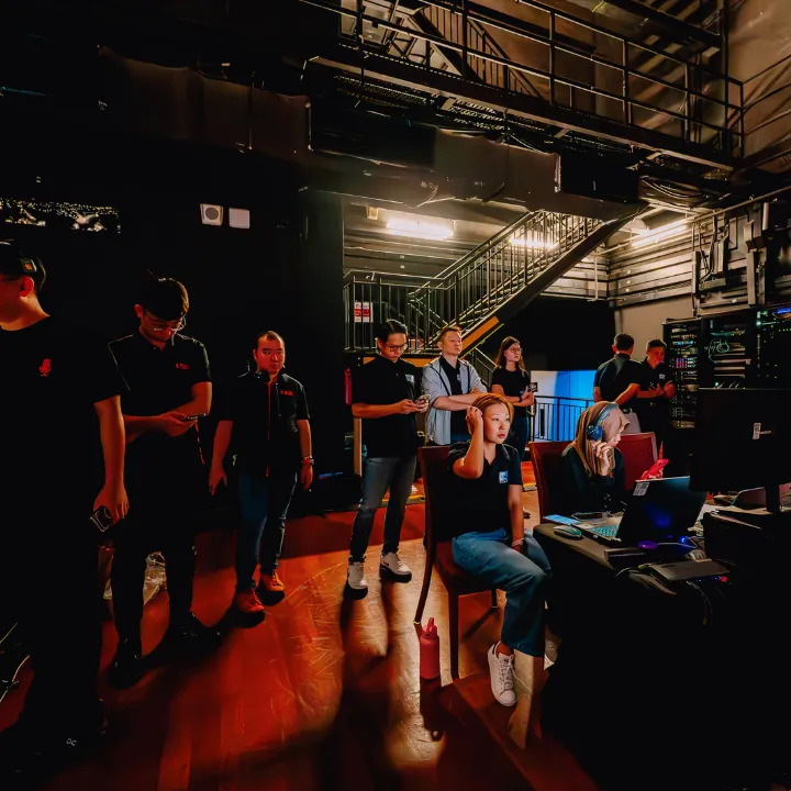 Dream Station team working as a conference orginiser for a client's event