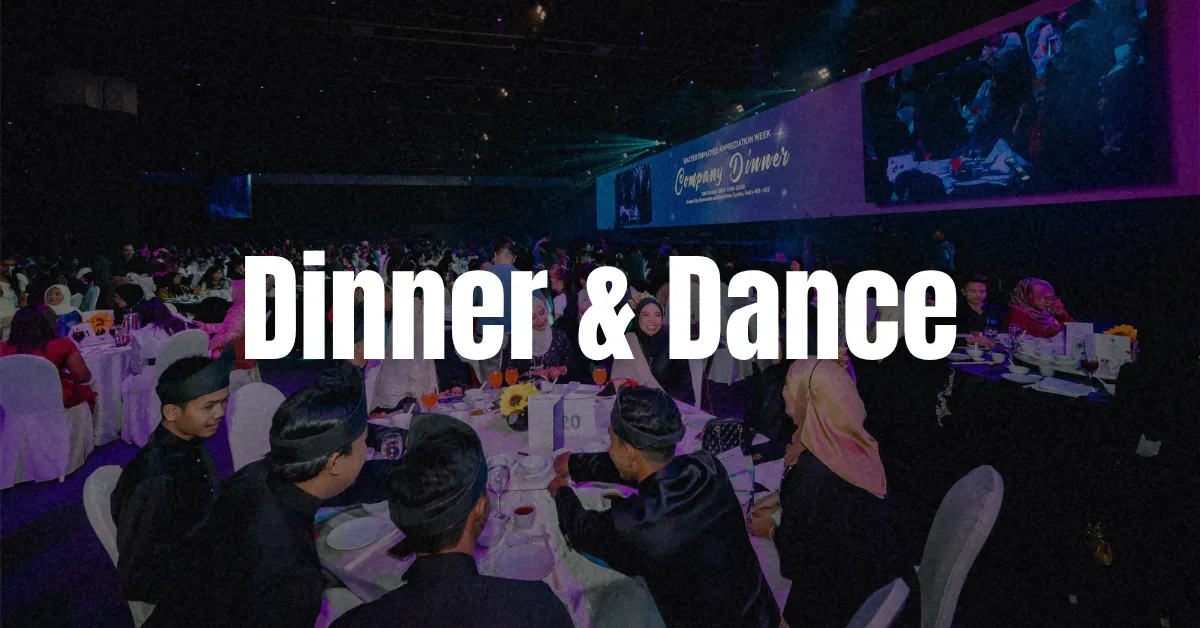 Banner linked to one of Dream Station's corporate event management services: Dinner & Dance/Gala Dinner