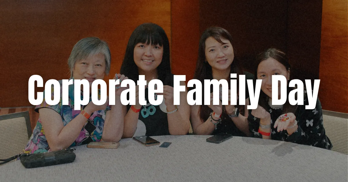 Banner linked to one of Dream Station's corporate event management services: Family day