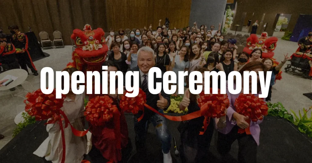 Banner linked to one of Dream Station's corporate event management services: Opening Ceremony