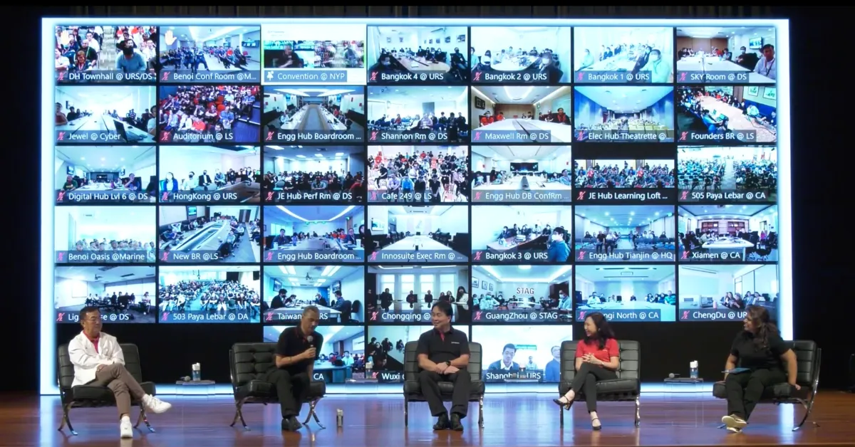Overview of an corporate event where Dream Station was the hybrid event agency