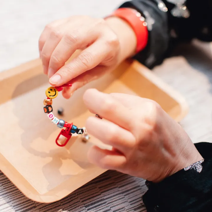 What's included in our keychain making stations