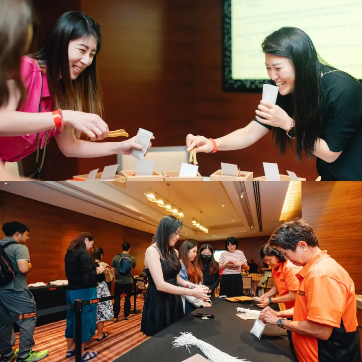 Participants make their herbal sachet and have them packaged by our staff