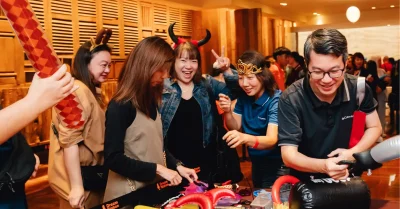 Participants enjoying popular fringe activities